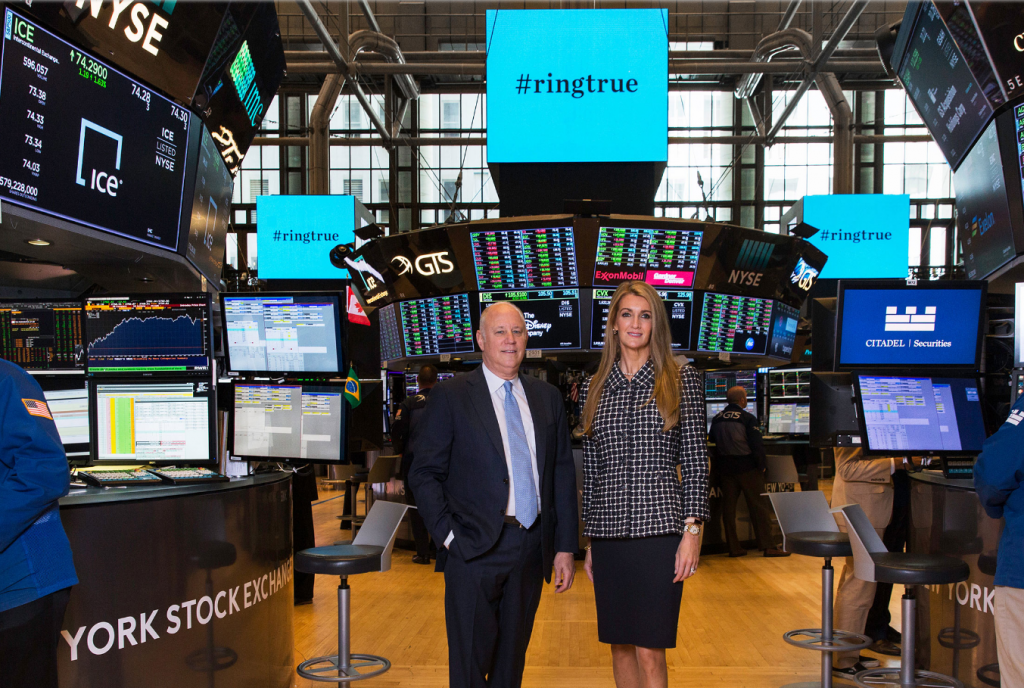 CEO da ICE e CEO da Bakkt - Jeff Sprecher e Kelly Loefller