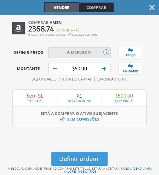 etoro Comprar Amazon