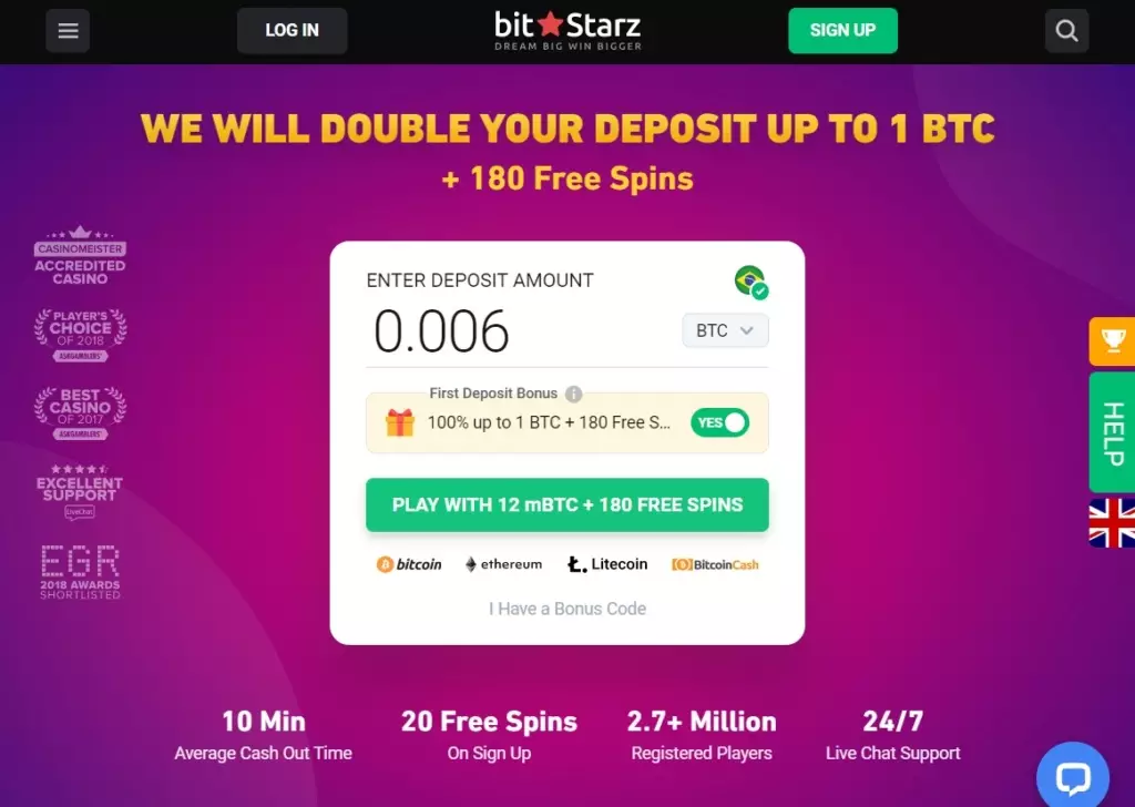 Cassino Bitcoin BitStarz